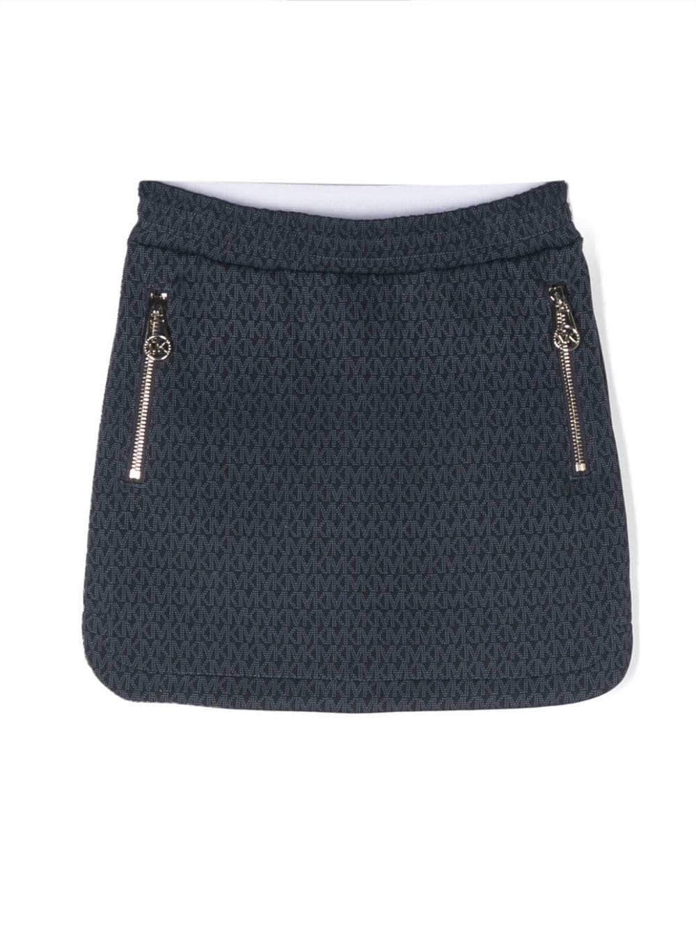 Michael Kors Kids monogram-pattern elasticated-waistband skirt - Blue von Michael Kors Kids