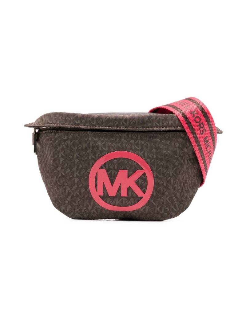Michael Kors Kids monogram-print belt bag - Brown von Michael Kors Kids