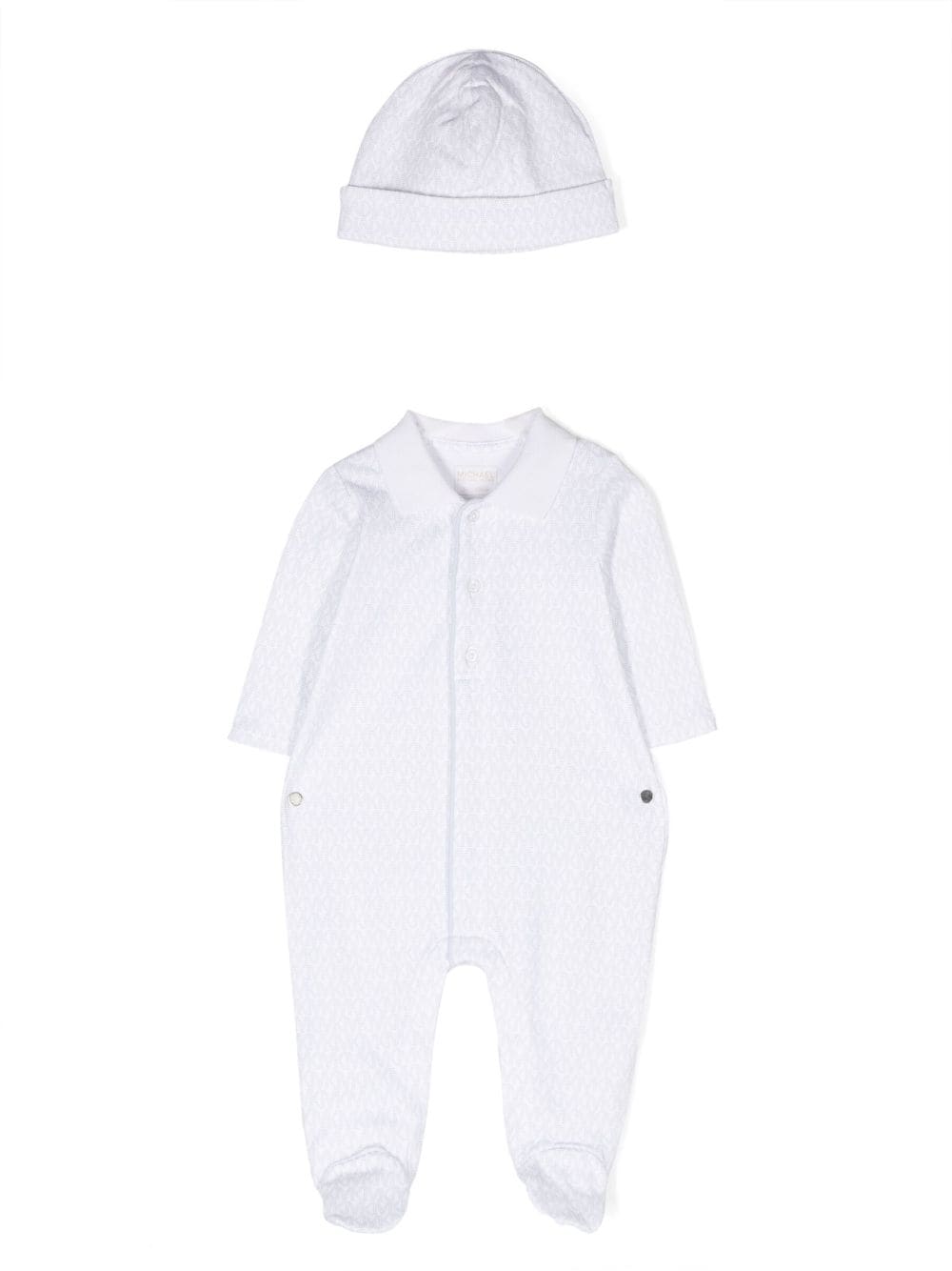 Michael Kors Kids monogram-print cotton babygrow set - White von Michael Kors Kids