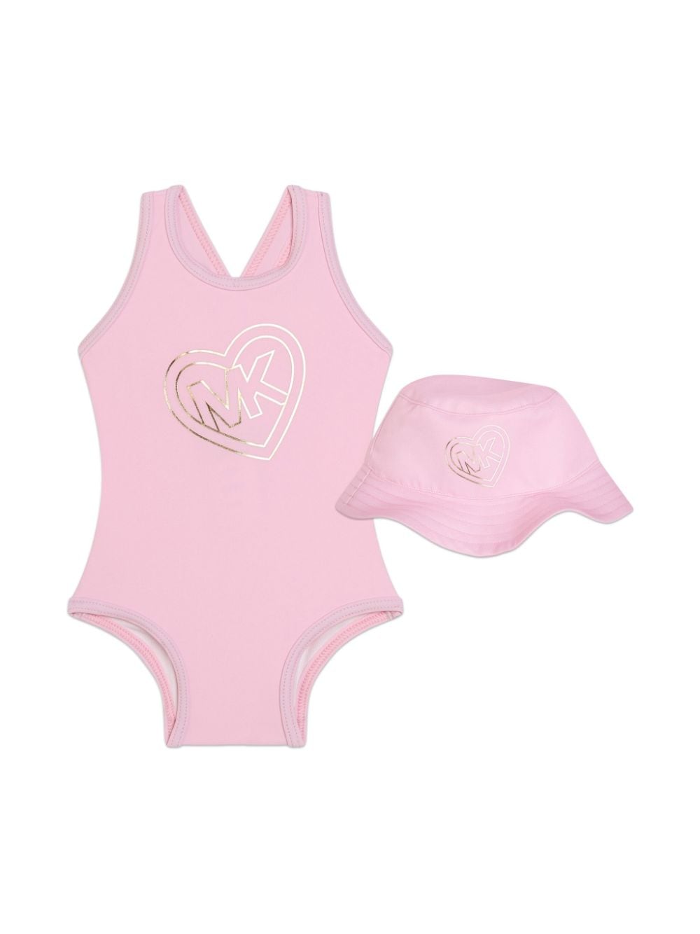 Michael Kors Kids monogram-print swimsuit - Pink von Michael Kors Kids