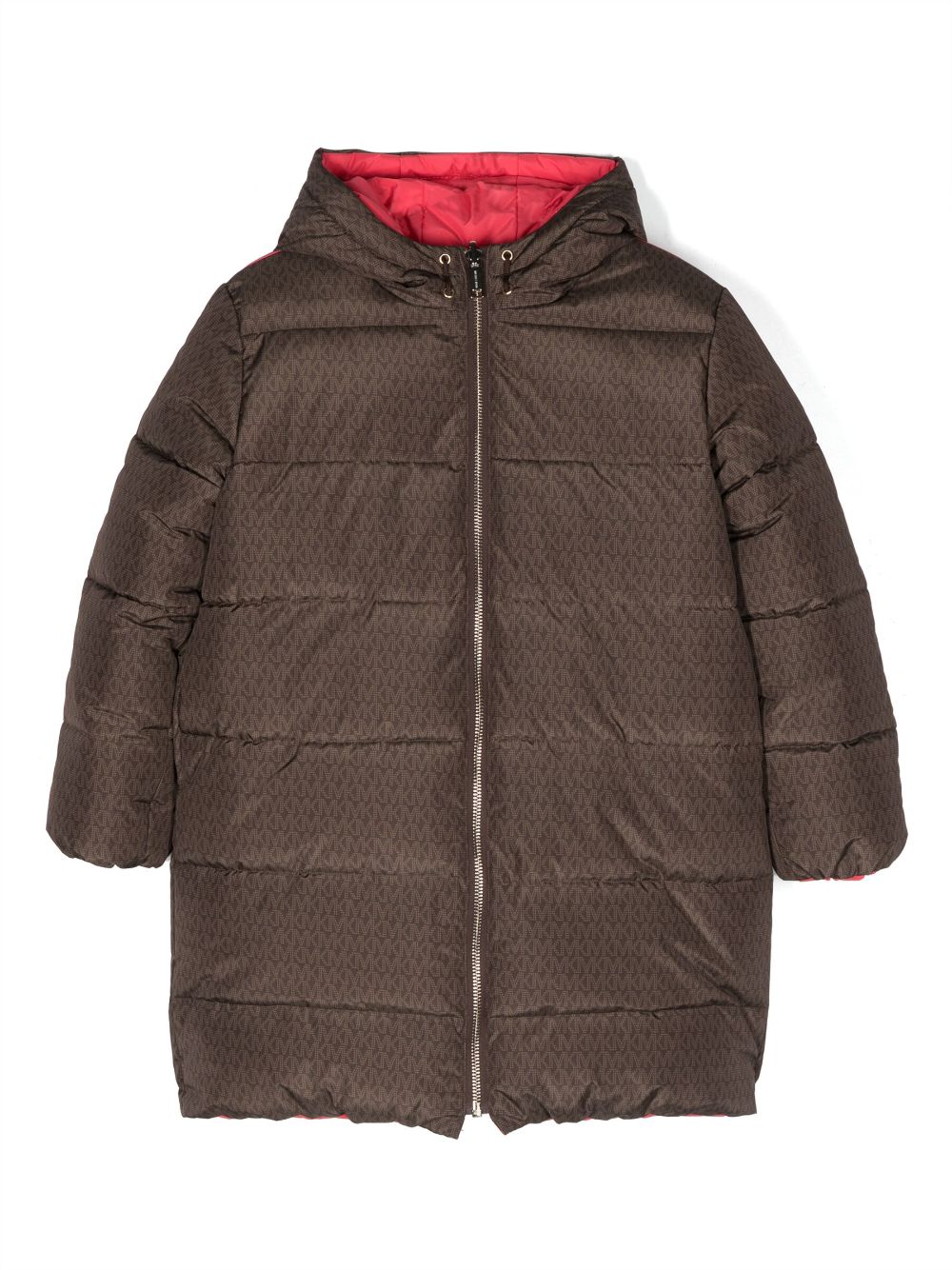 Michael Kors Kids reversible zipped padded jacket - Brown von Michael Kors Kids