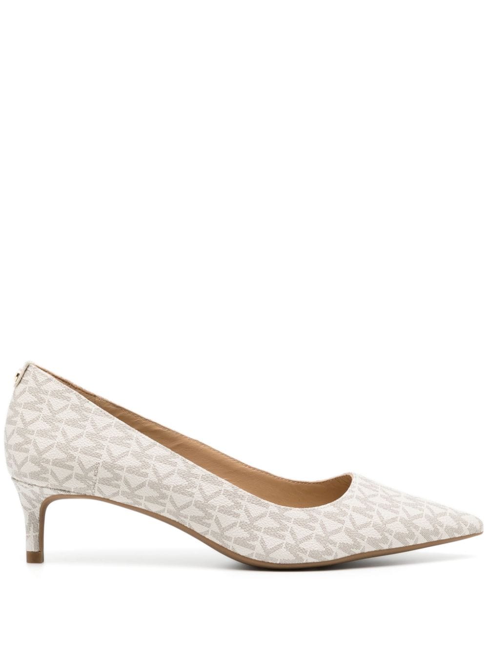 Michael Kors Alina 50mm canvas pumps - Neutrals von Michael Kors