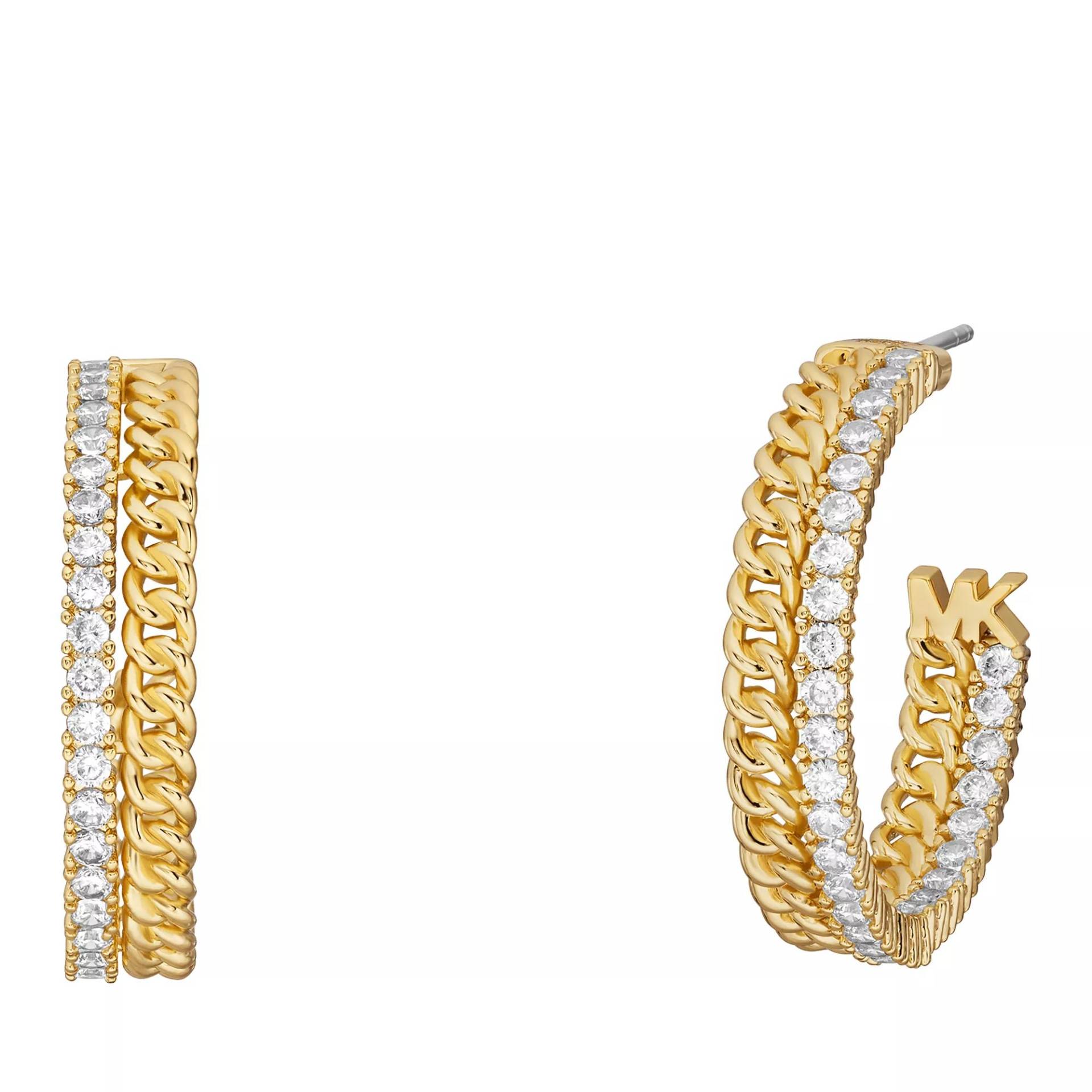 Michael Kors Armbanduhr - Michael Kors 14K Gold-Plated Chain Hoop Earrings - Gr. unisize - in Gold - für Damen von Michael Kors