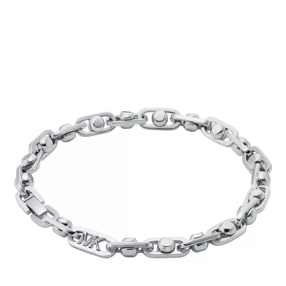 Michael Kors Armbanduhr - Michael Kors Platinum Astor Link Chain Bracelet - Gr. M - in Silber - für Damen von Michael Kors