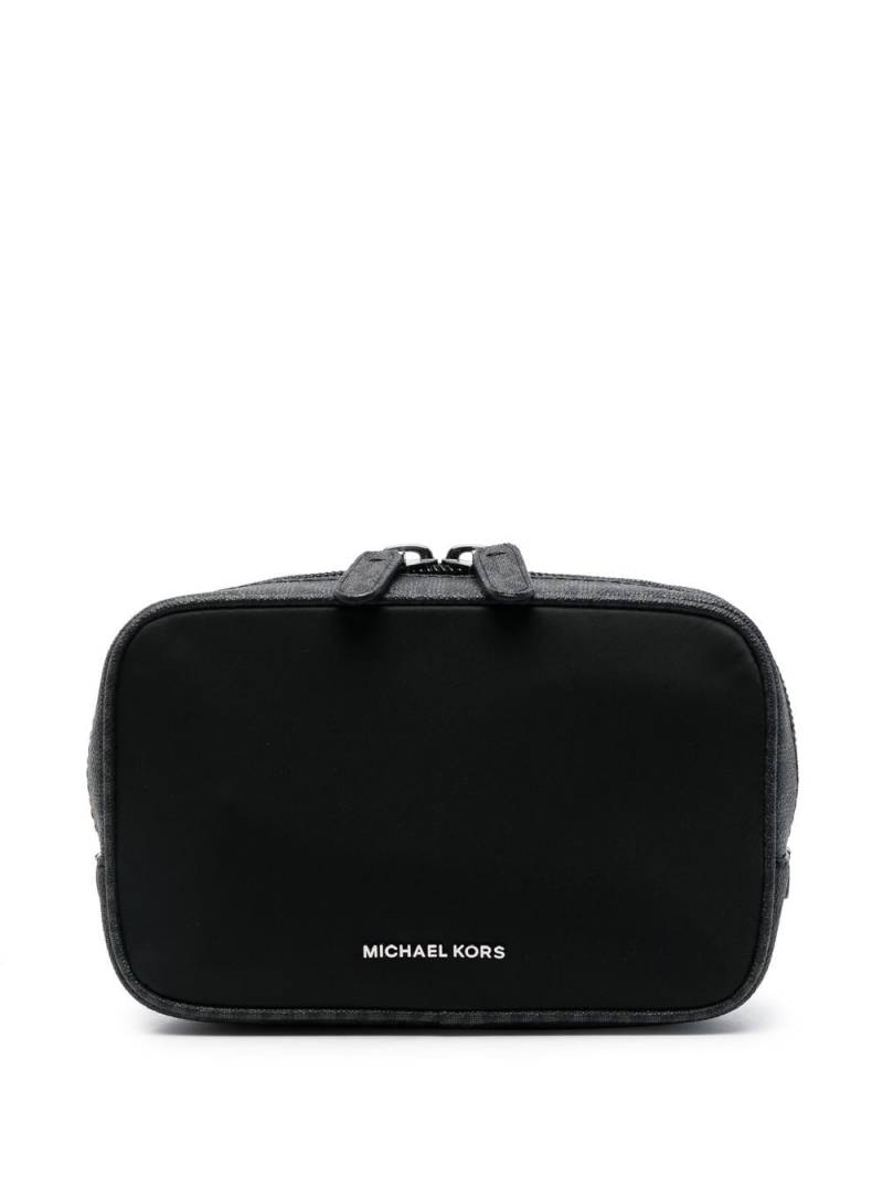 Michael Kors Brooklyn nylon zip pouch - Black von Michael Kors