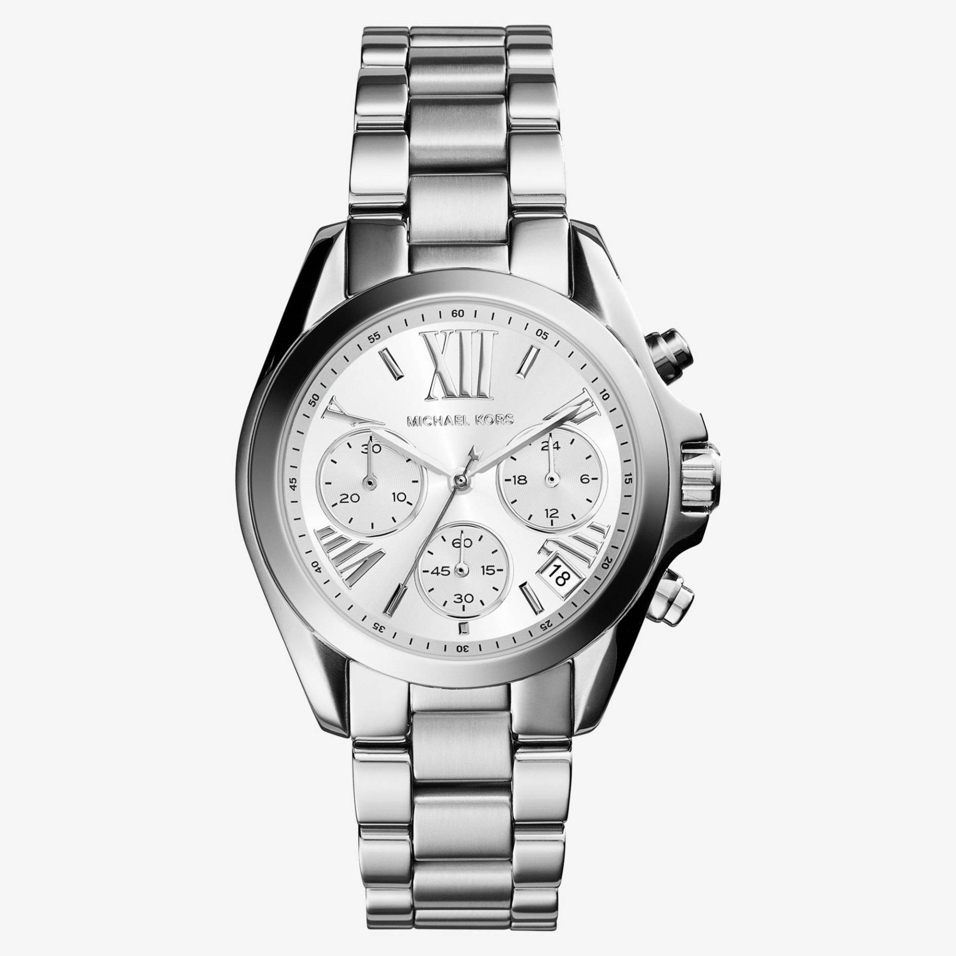 Chronograph Uhr Damen Silberfarben 36mm von MICHAEL KORS