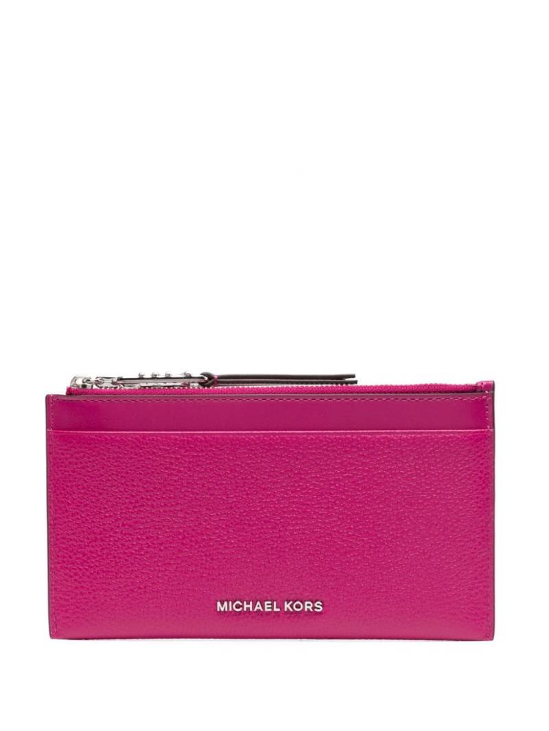 Michael Kors Empire leather card holder - Purple von Michael Kors