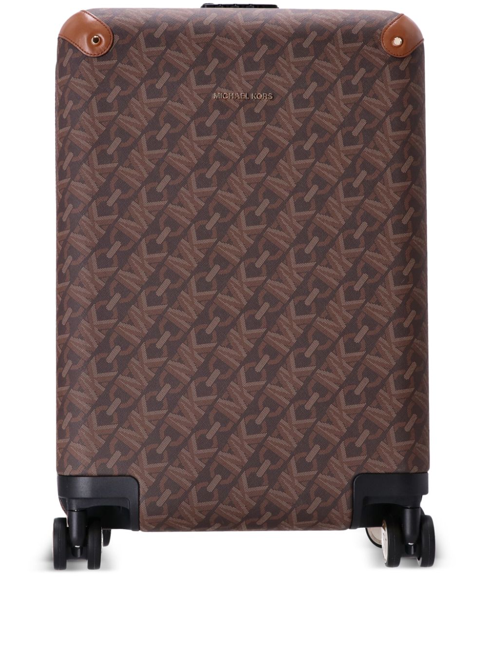 Michael Kors Empire-logo canvas suitcase - Brown von Michael Kors