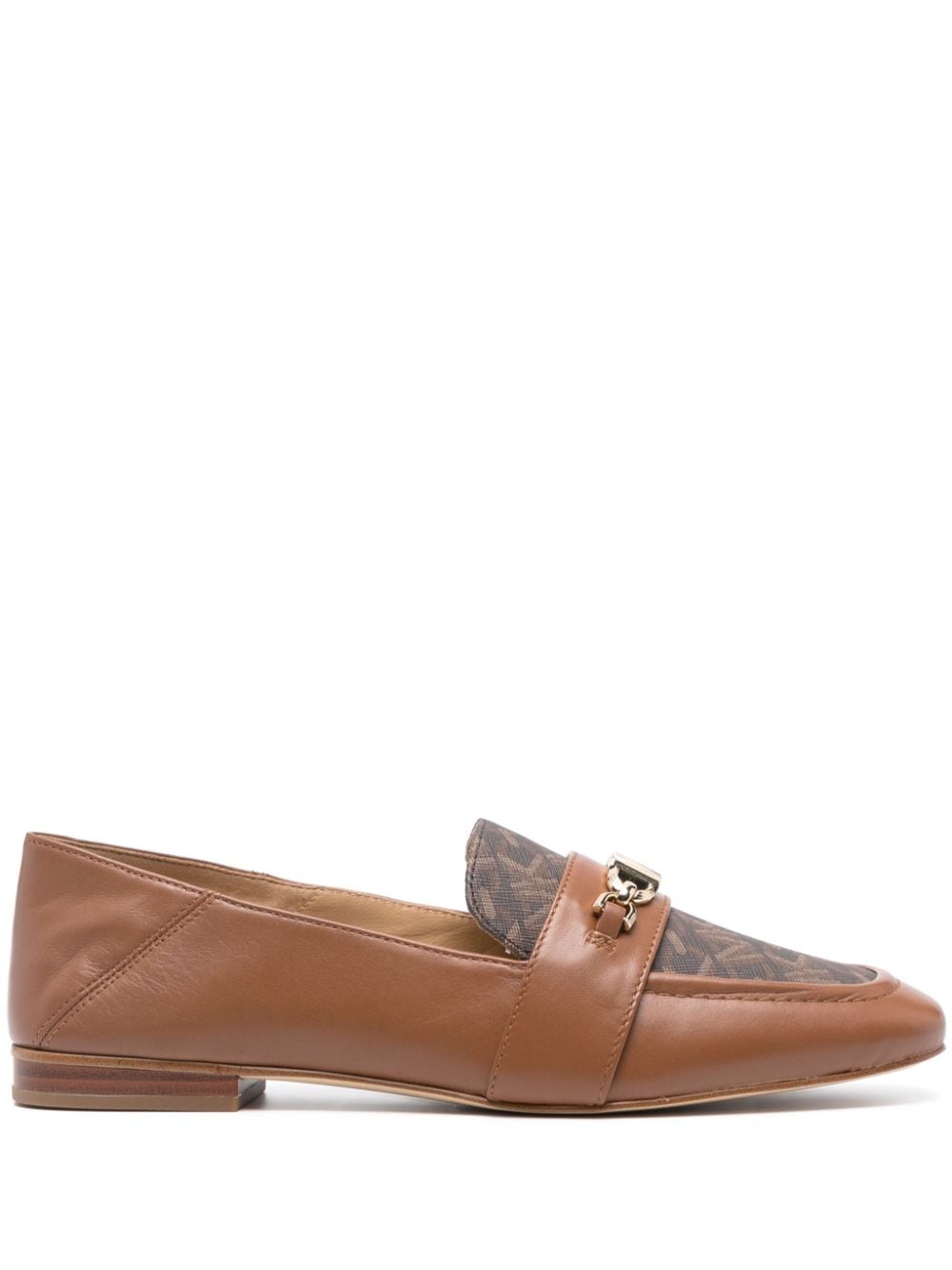 Michael Michael Kors Farrah logo-plaque loafers - Brown von Michael Michael Kors