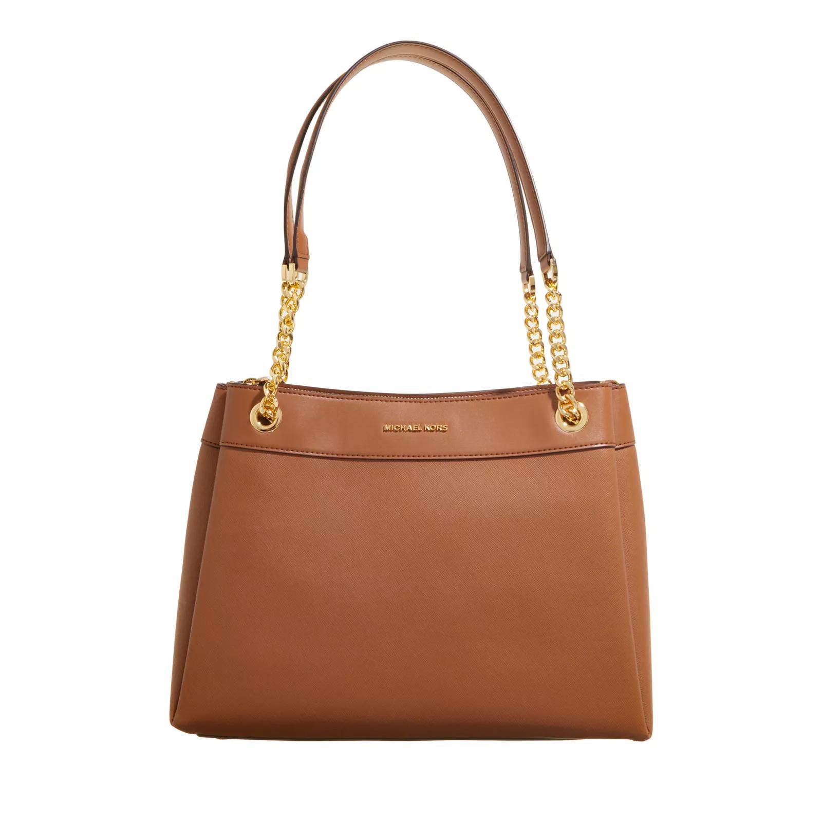 Michael Kors Henkeltasche - Lori Medium Chain Shoulder Tote - Gr. unisize - in Braun - für Damen von Michael Kors