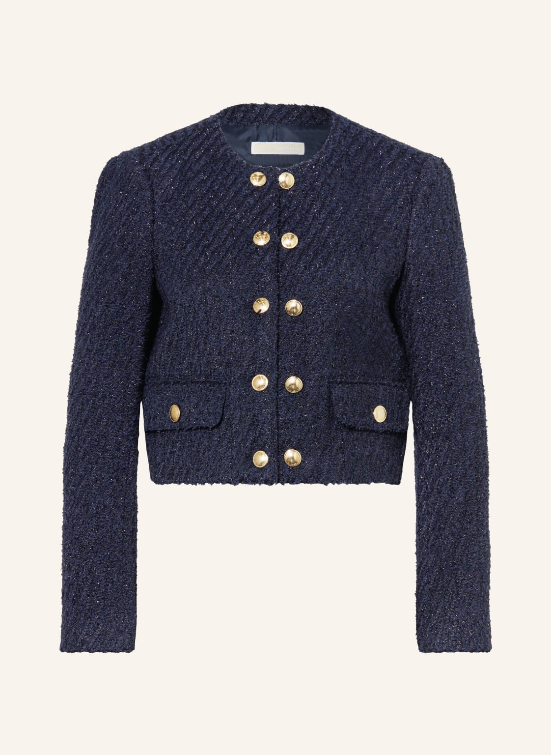 Michael Kors Kastenjacke Aus Tweed Mit Glitzergarn blau von Michael Kors