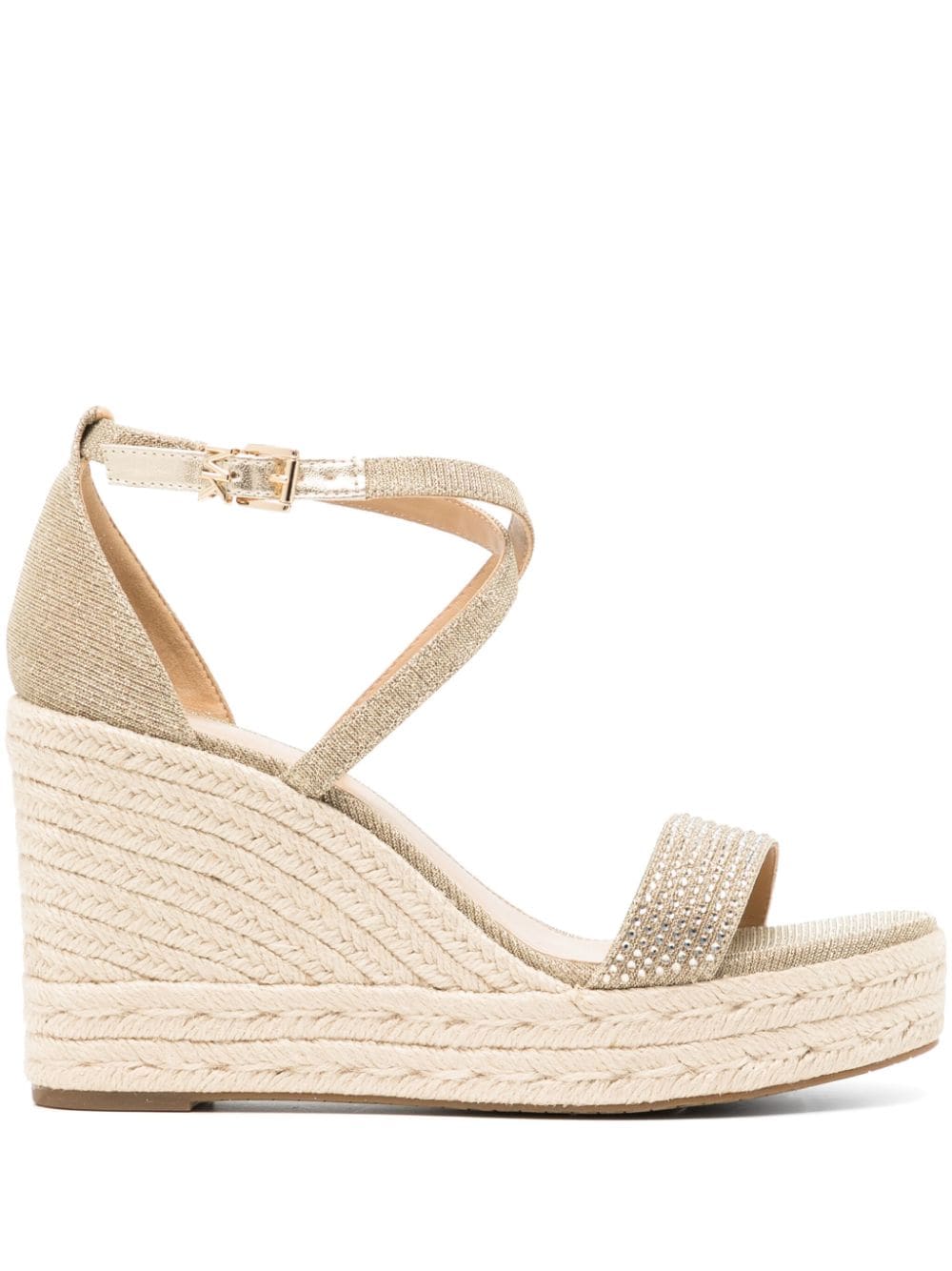 Michael Kors Kayla 100mm wedge espadrilles - Gold von Michael Kors