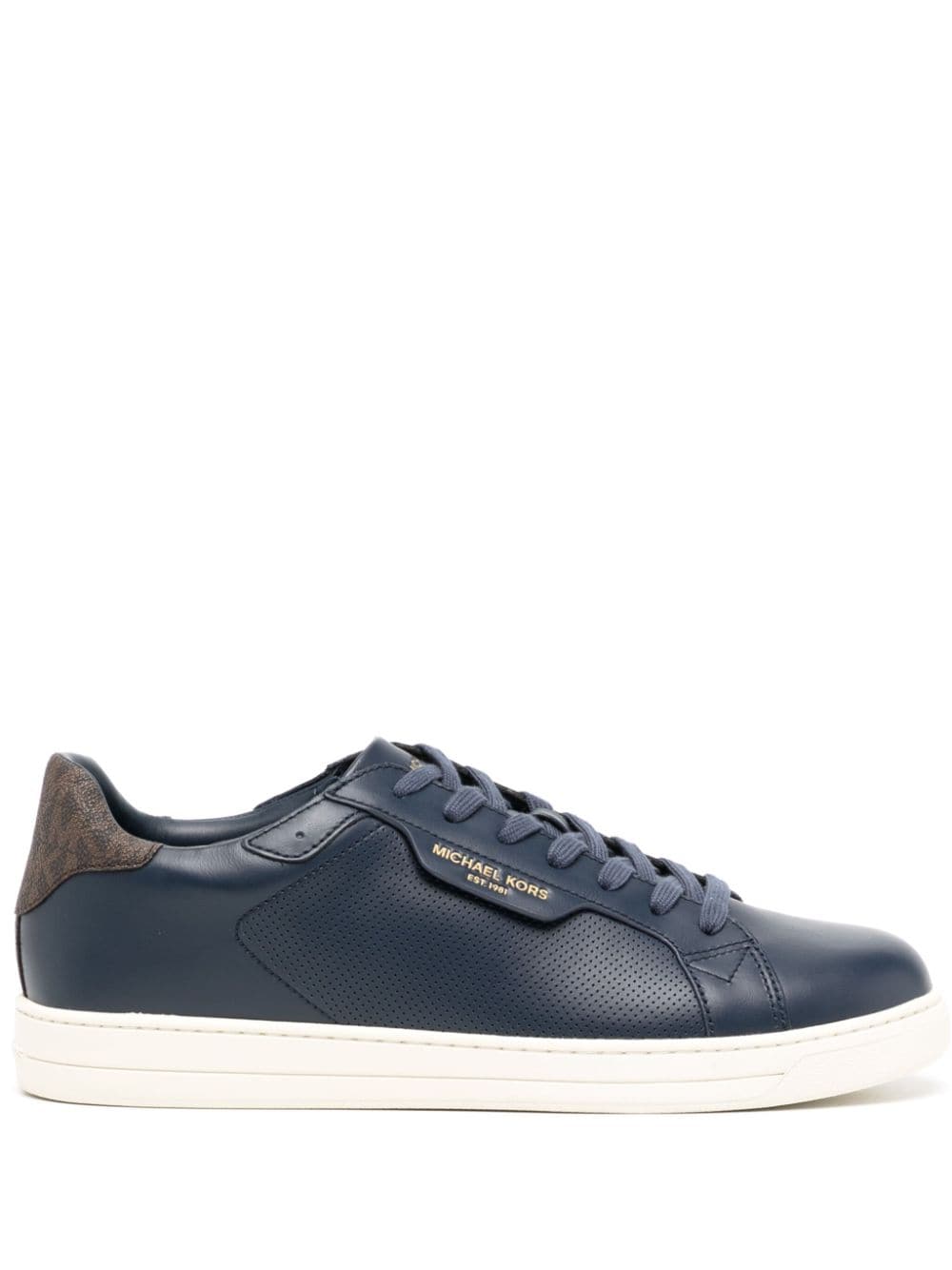 Michael Kors Keating leather sneakers - Blue von Michael Kors