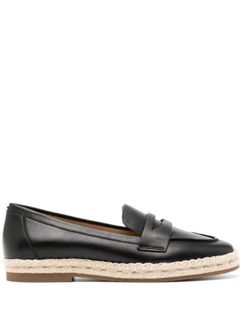 Michael Kors Lennon leather espadrilles - Black von Michael Kors