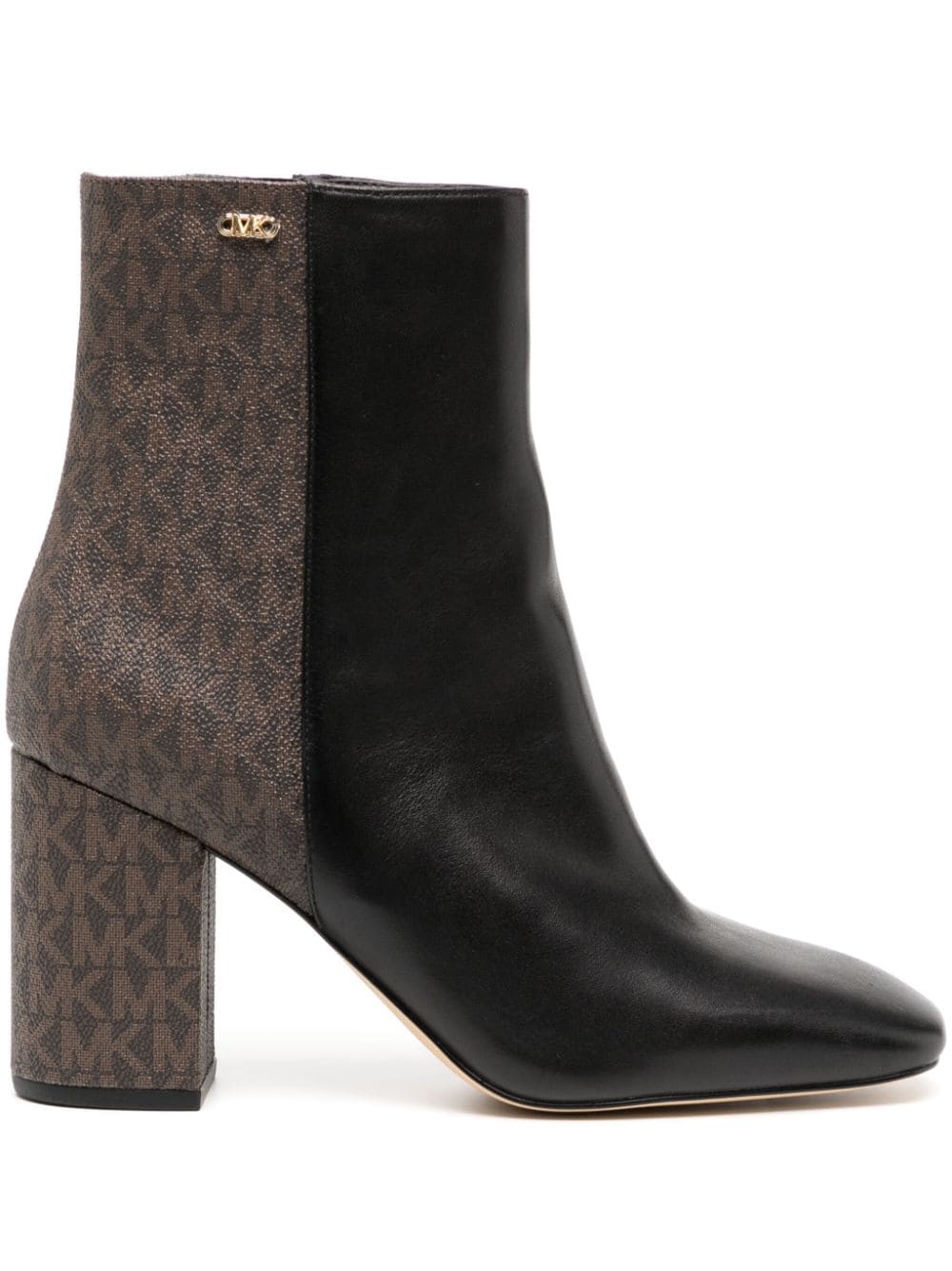 Michael Kors Perla 85mm monogram-pattern boots - Black von Michael Kors