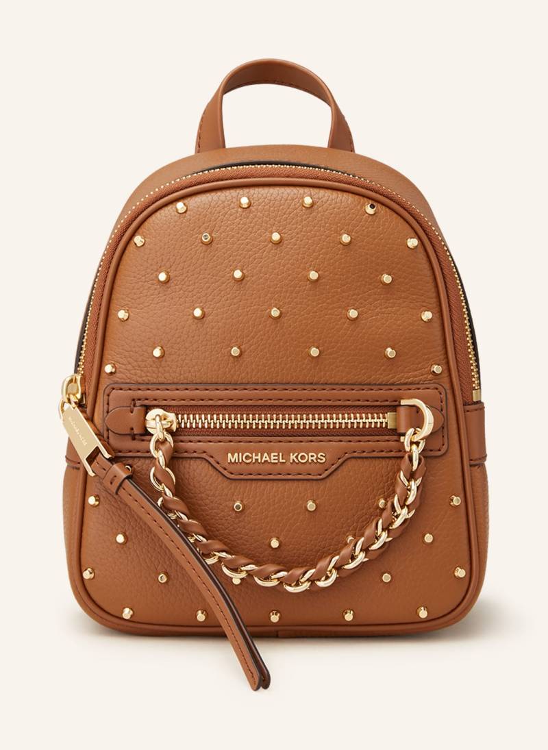 Michael Kors Rucksack Elliot Mit Nieten braun von Michael Kors