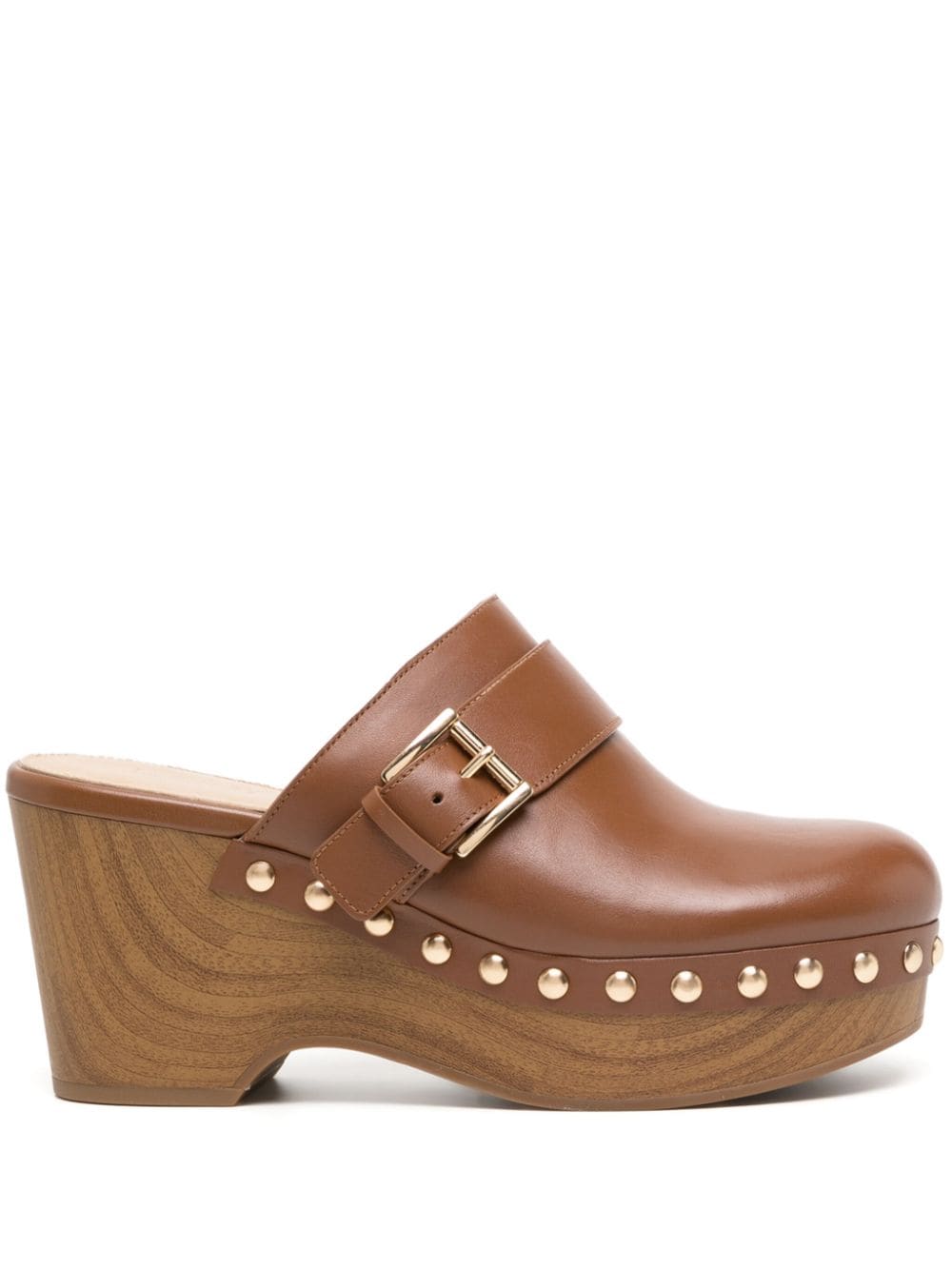 Michael Kors Rye studded leather sandals - Brown von Michael Kors