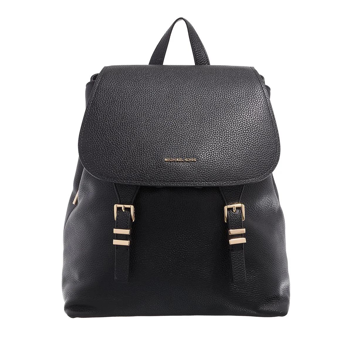 Michael Kors Schultertasche - Quinn Md Flap Backpack - Gr. unisize - in Schwarz - für Damen Michael Kors Schultertasche - Quinn Md Flap Backpack - Gr. unisize - in Schwarz - für Damen von Michael Kors