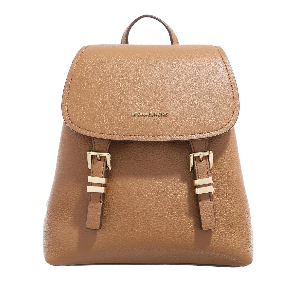 Michael Kors Schultertasche - Quinn Xs Flap Backpack - Gr. unisize - in Braun - für Damen von Michael Kors