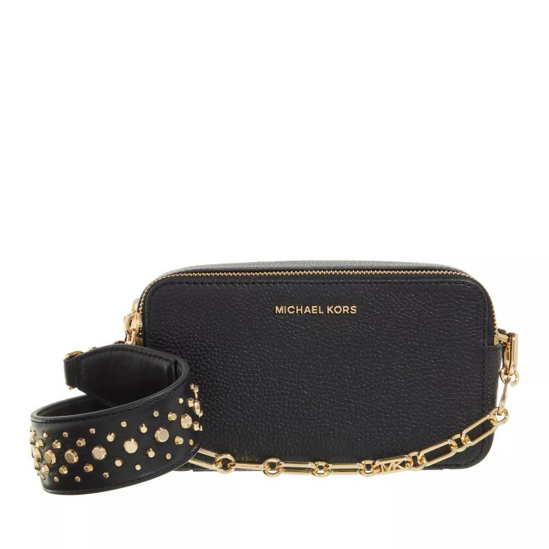 Michael Kors Umhängetasche - Jet Set Small Dbl Zp Camra Chain Crossbody - Gr. unisize - in Schwarz - für Damen von Michael Kors