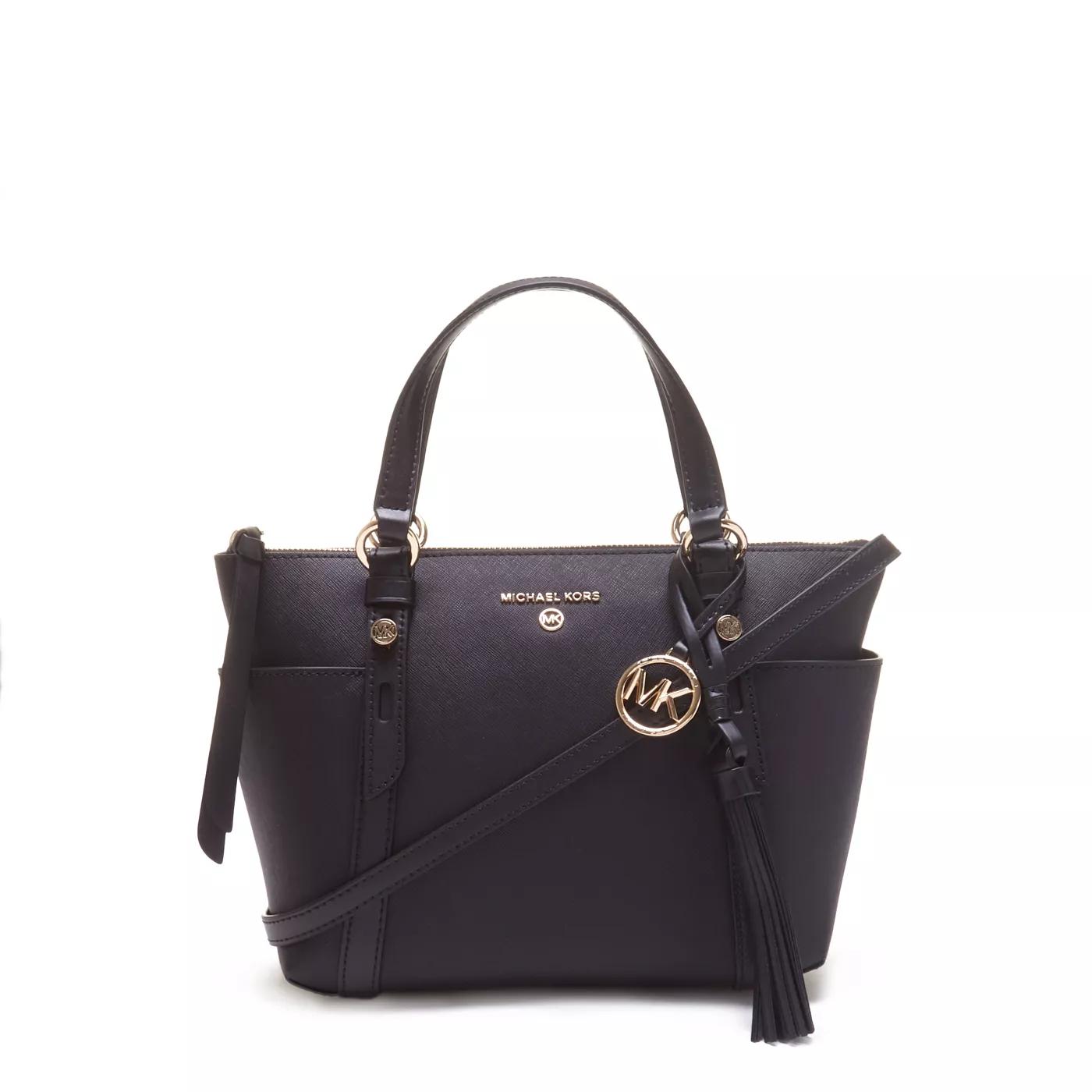 Michael Kors Umhängetasche - Michael Kors Sulliaus Schwarze Leder Handtasche 30 - Gr. unisize - in Schwarz - für Damen von Michael Kors