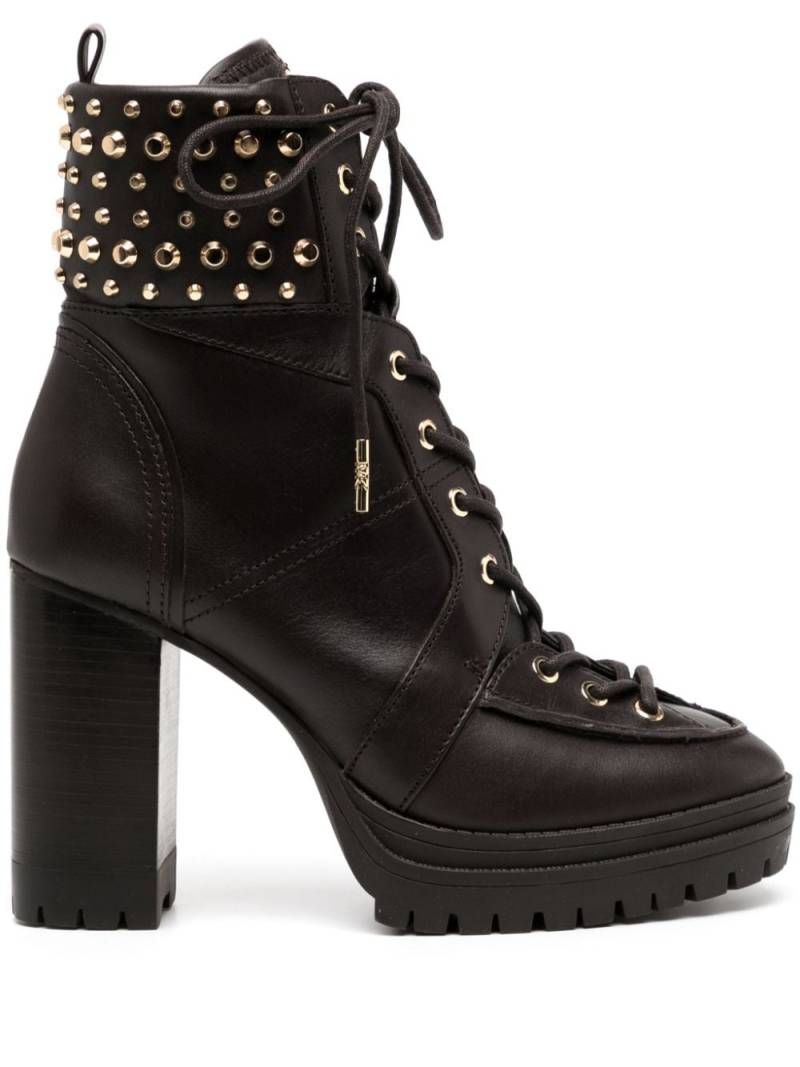 Michael Kors Yvonne 100mm studded leather boots - Brown von Michael Kors