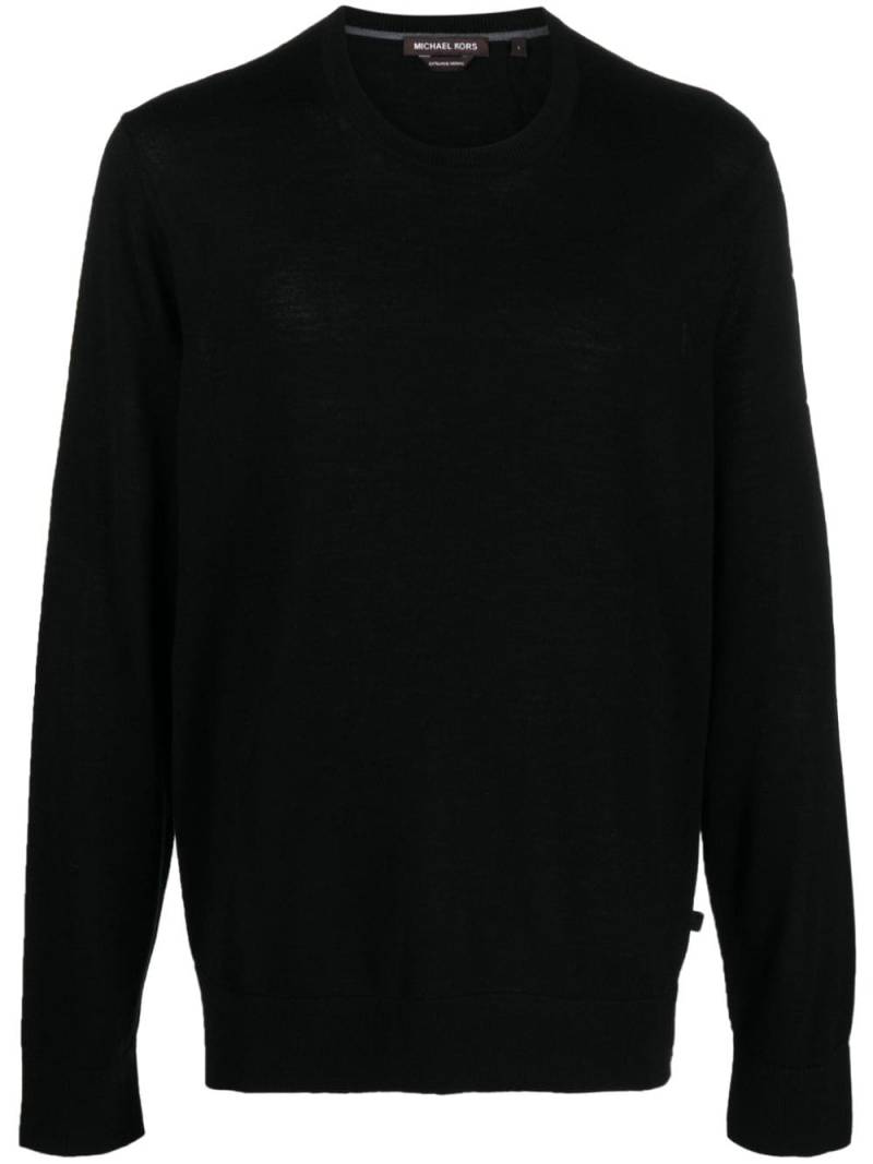 Michael Kors crew-neck merino-wool jumper - Black von Michael Kors