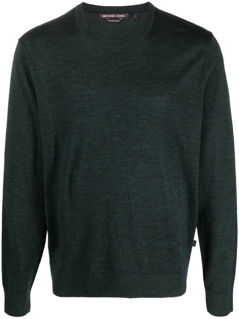 Michael Kors crew-neck merino-wool jumper - Green von Michael Kors