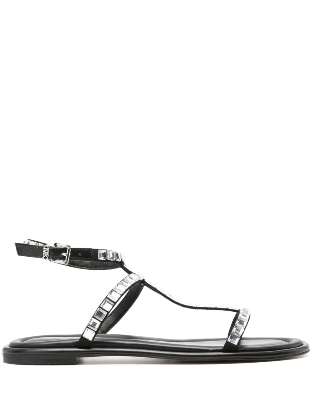 Michael Kors crystal-embellished buckle-fastening sandals - Black von Michael Kors