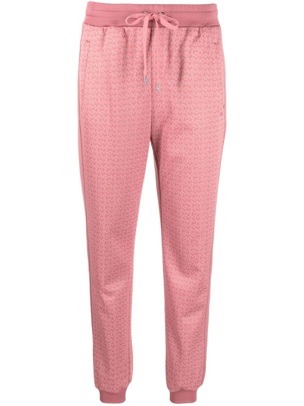 Michael Kors jacquard-logo track pants - Pink von Michael Kors