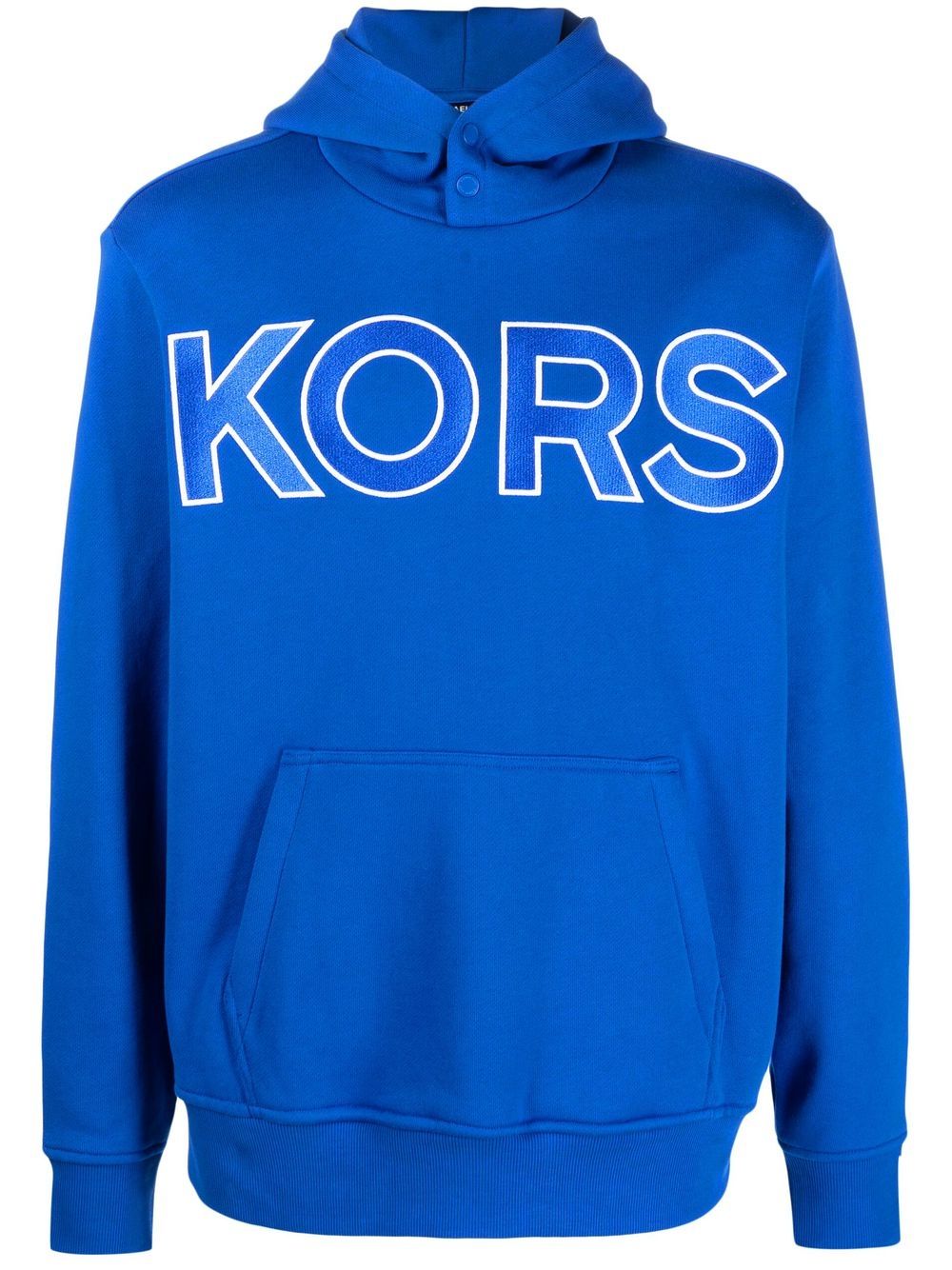 Michael Kors logo-embossed cotton hoodie - Blue von Michael Kors