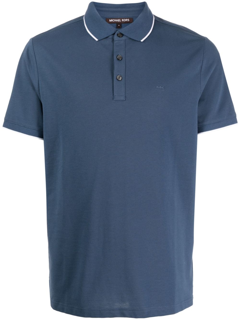 Michael Kors logo-embroidered cotton polo shirt - Blue von Michael Kors
