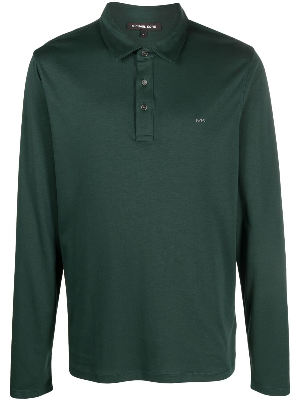Michael Kors logo-embroidered cotton polo shirt - Green von Michael Kors
