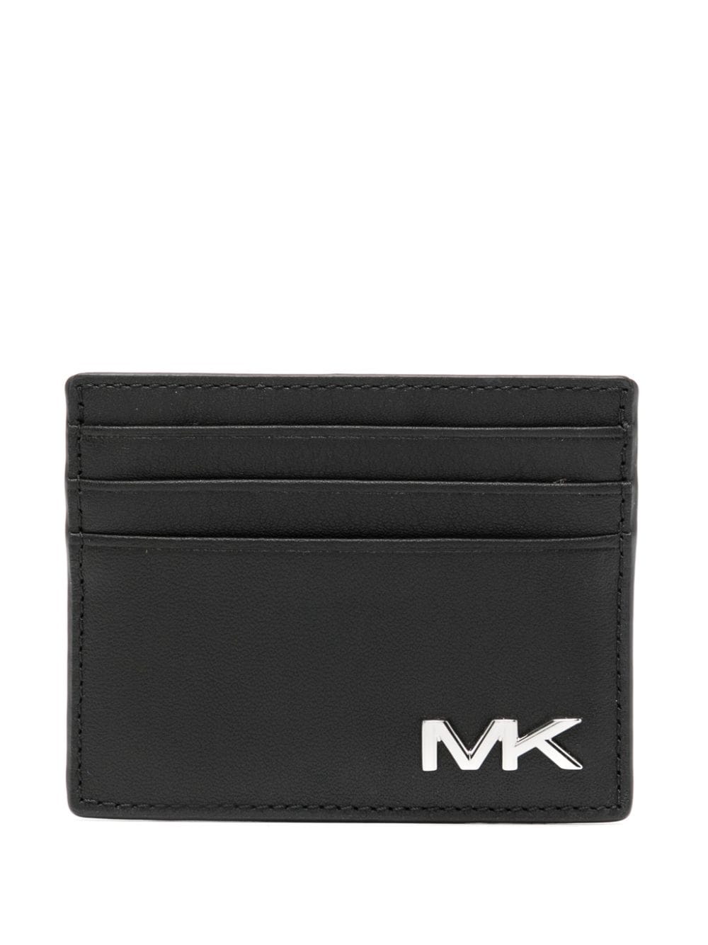 Michael Kors logo-plaque cardholder - Black von Michael Kors