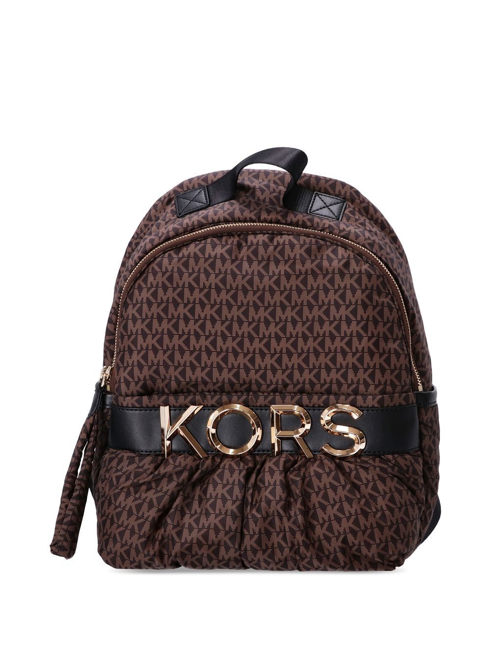 Michael Kors logo-plaque detail backpack - Brown von Michael Kors