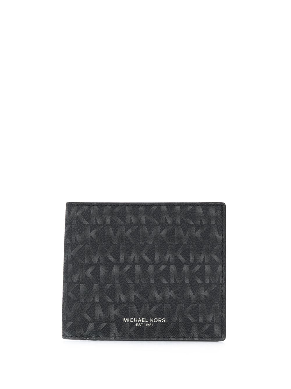 Michael Kors logo print billfold wallet - Black von Michael Kors