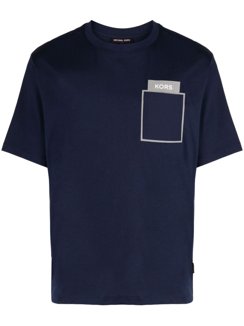 Michael Kors logo-print cotton T-shirt - Blue von Michael Kors