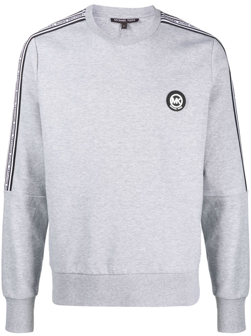 Michael Kors logo-tape crew-neck sweatshirt - Grey von Michael Kors