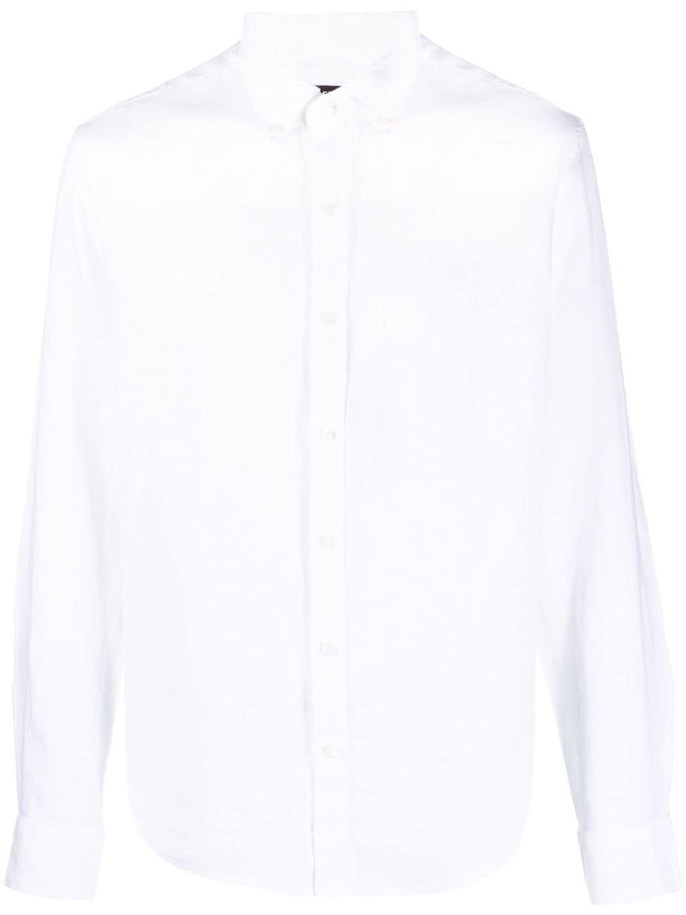 Michael Kors long-sleeved linen shirt - White von Michael Kors