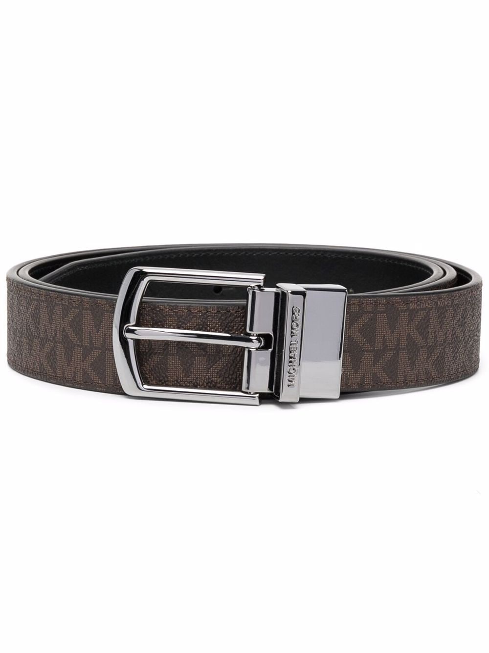 Michael Kors monogram print belt - Brown von Michael Kors