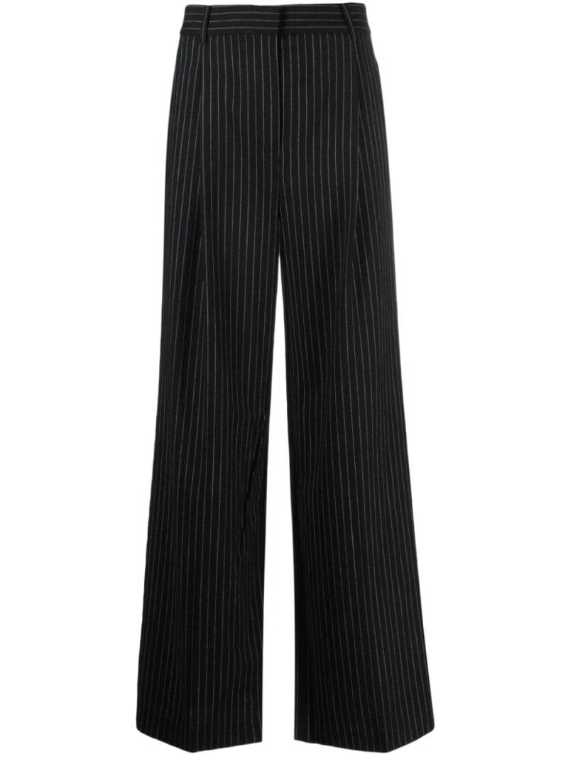 Michael Michael Kors pinstripe-pattern palazzo pants - Black von Michael Michael Kors