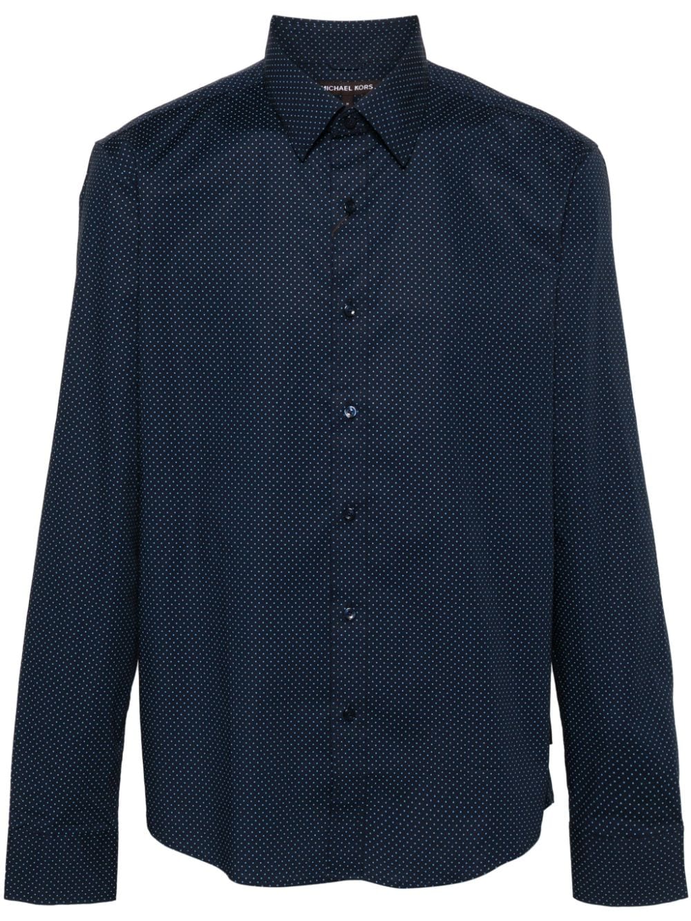 Michael Kors polka-dot-print poplin shirt - Blue von Michael Kors