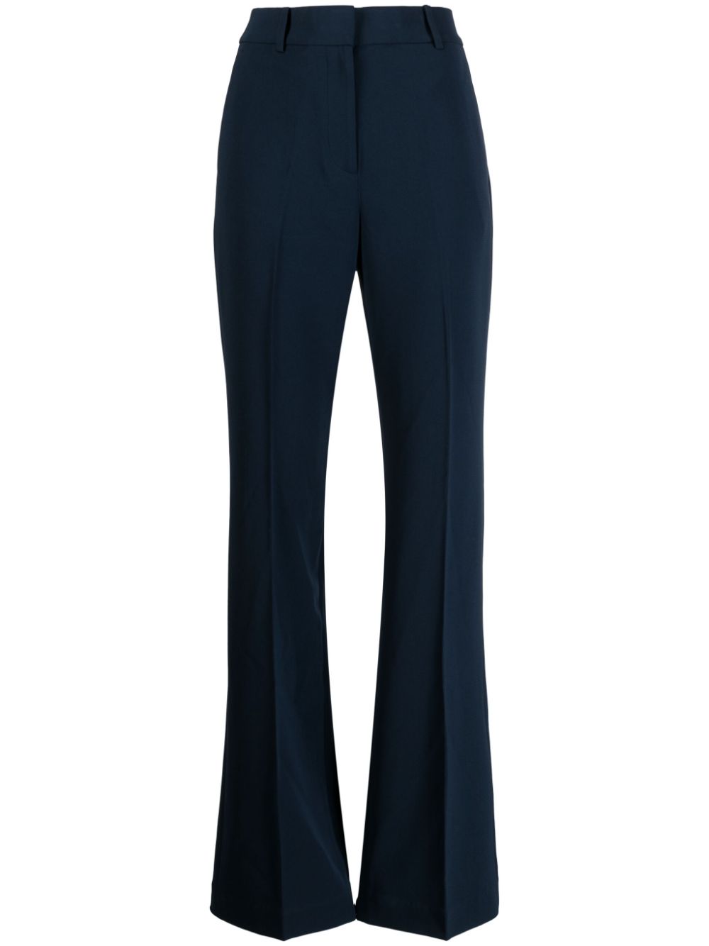 Michael Kors pressed-crease flared trousers - Blue von Michael Kors