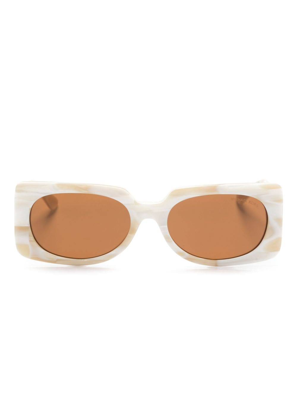 Michael Kors rectangle-frame sunglasses - Neutrals von Michael Kors