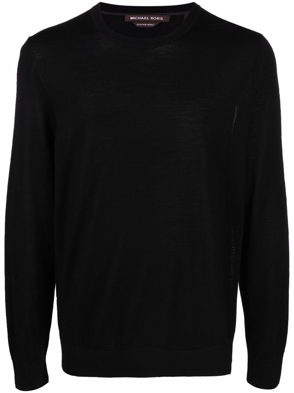 Michael Kors round neck long-sleeved top - Black von Michael Kors