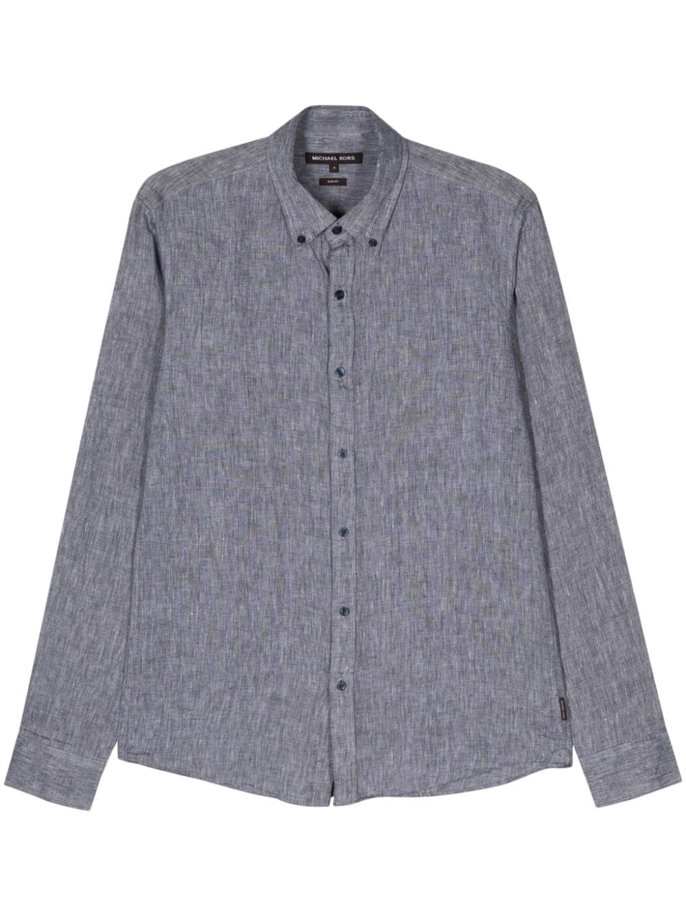 Michael Kors slub-texture linen shirt - Grey von Michael Kors