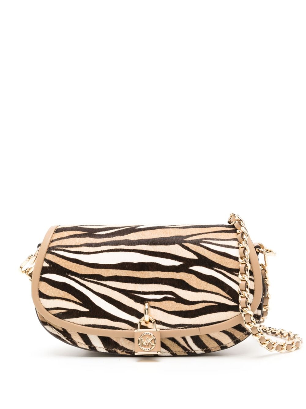 Michael Kors small Mila animal-patter satchel bag - Multicolour von Michael Kors