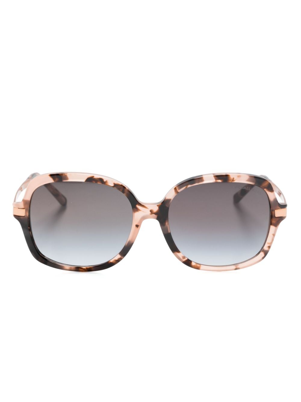 Michael Kors tortoiseshell-effect square-frame sunglasses - Pink von Michael Kors