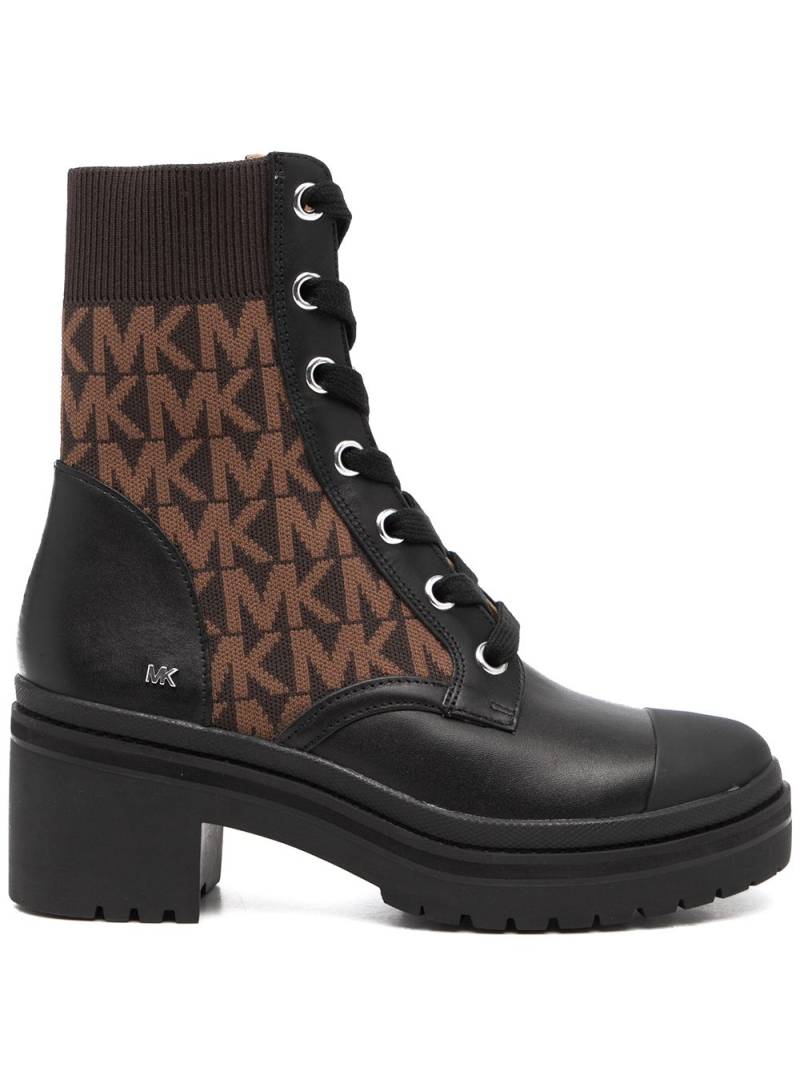 Michael Kors Brea monogram-print ankle boots - Brown von Michael Kors