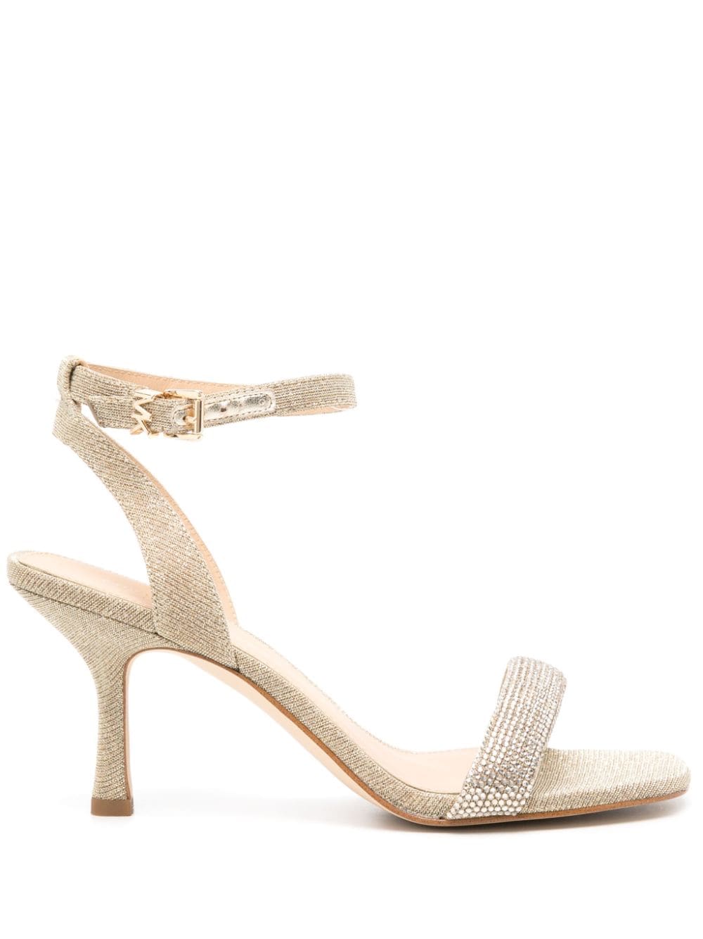 Michael Michael Kors Carrie 75mm rhinestoned leather sandals - Gold von Michael Michael Kors